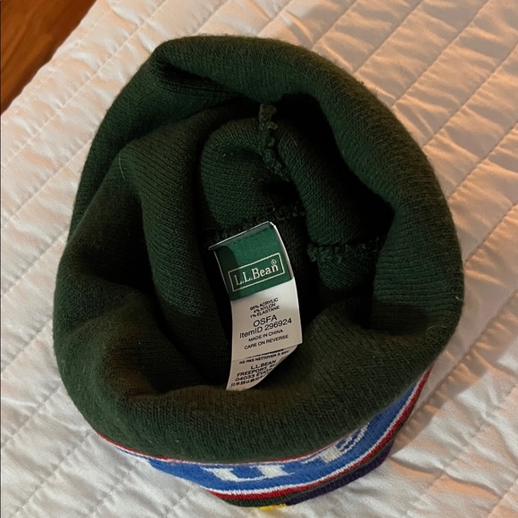 L.L. Bean Kids' Forest and Sunshine Striped Beanie - Picture 2 of 2